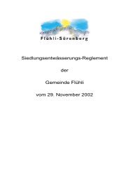 Siedlungsentwässerungs-Reglement der Gemeinde Flühli vom 29 ...