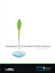 Full Version - Water for Food Institute - University of Nebraska