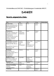 Aktionsplan I - Friedrichshagener Grundschule