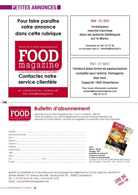 Correcteurs de meunerie - FOOD MAGAZINE