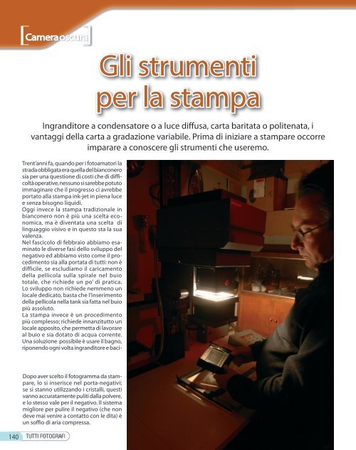 Gli strumenti per la stampa - Fotografia.it