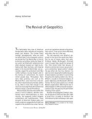 The Revival of Geopolitics - Foreign Policy Research Institute
