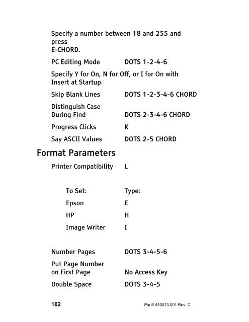 The Braille Lite M20-M40 User's Manual - Freedom Scientific