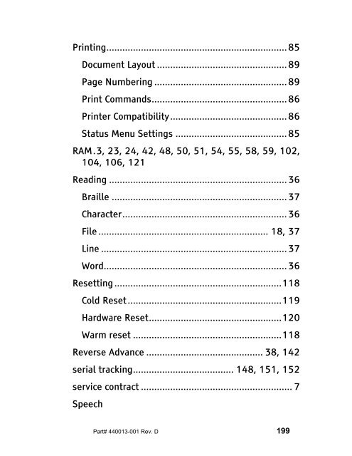 The Braille Lite M20-M40 User's Manual - Freedom Scientific