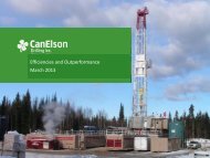 CanElson Drilling Inc. - FirstEnergy Capital Corp.