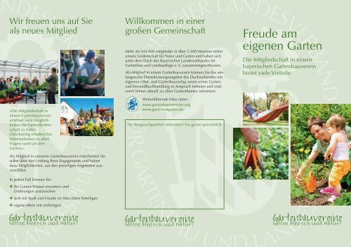 Werbeflyer "Freude am eigenen Garten" - Bayerischer ...
