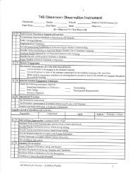 T4S Classroom Observation Instrument - Fairfield-Suisun Unified ...