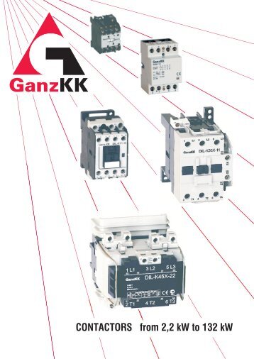 Mágneskapcsolók 2,2 ... 132 kW - GANZ Kapcsoló- és ...