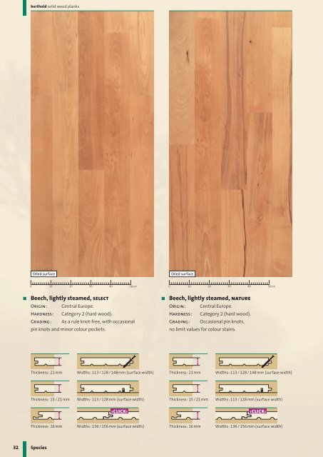 Solid wood planks Life-long quality - Berthold