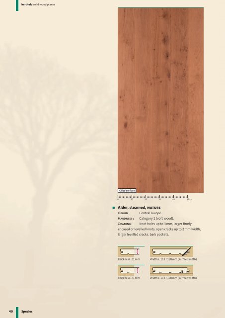 Solid wood planks Life-long quality - Berthold