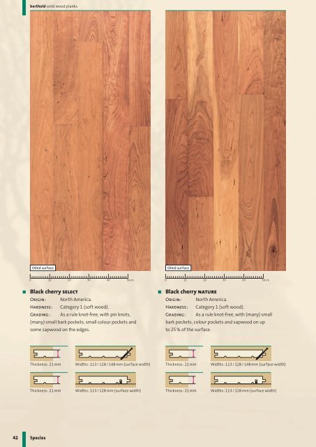 Solid wood planks Life-long quality - Berthold