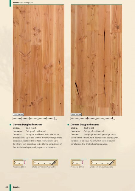 Solid wood planks Life-long quality - Berthold