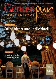 GENUSS PROFESSIONAL, Ausgabe 4/2013