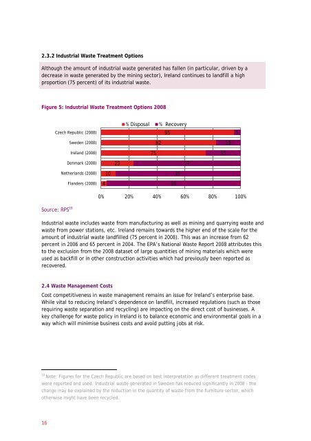 Waste Management in Ireland: Benchmarking Analysis and ... - Forfás