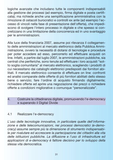 verso il sistema nazionale di e-government linee strategiche