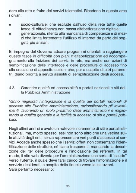 verso il sistema nazionale di e-government linee strategiche