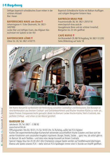 Biergarten-Guide Neue Szene Augsburg 2013