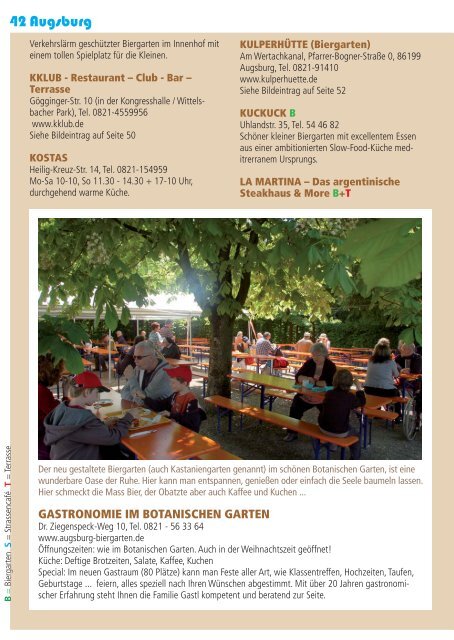 Biergarten-Guide Neue Szene Augsburg 2013