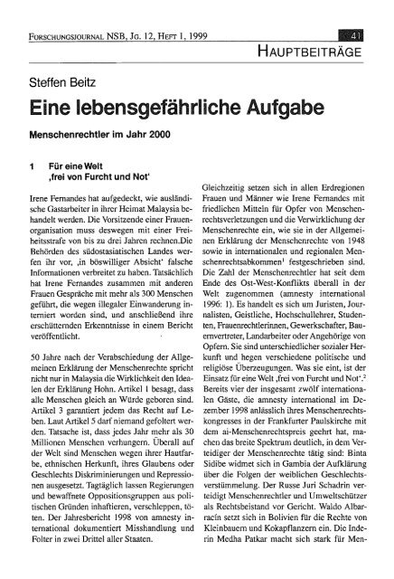 Menschenrechte und Wirtschaft - Forschungsjournal Soziale ...