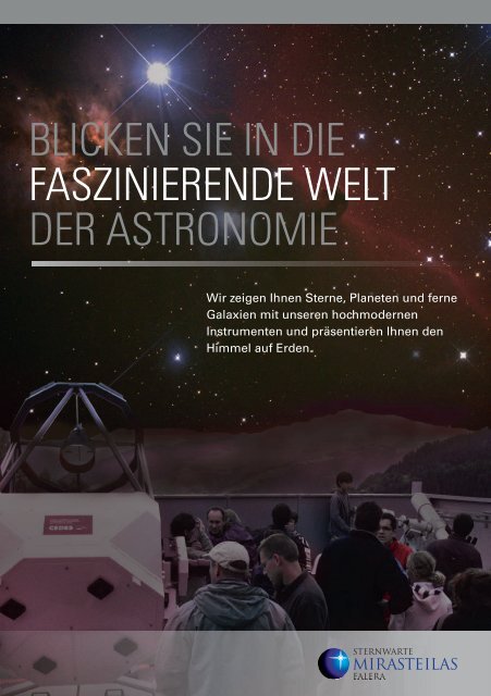 Informationen über die Sternwarte Mirasteilas (pdf) - Flims