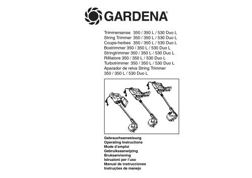 OM, Gardena, String Trimmer 350 / 350 L / 530 Duo L, Art 02545-20 ...