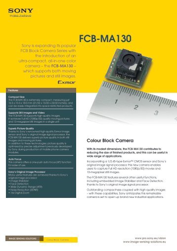 FCB-MA130 - Imaging Products