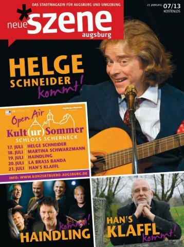 Stadtmagazin Neue Szene Augsburg 2013-07