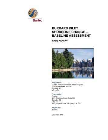 BURRARD INLET SHORELINE CHANGE – BASELINE ASSESSMENT