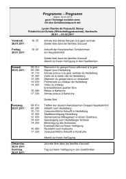 Programm - Friedrich-List-Schule Karlsruhe