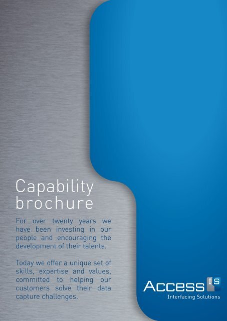 Capability brochure (pdf) - Access IS