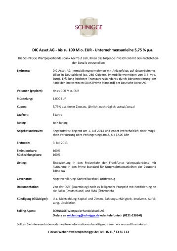 Factsheet DIC Asset AG (76 KB) - Flatex