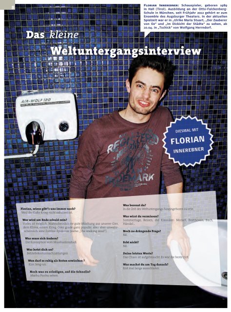 Stadtmagazin Neue Szene Augsburg 2013-04