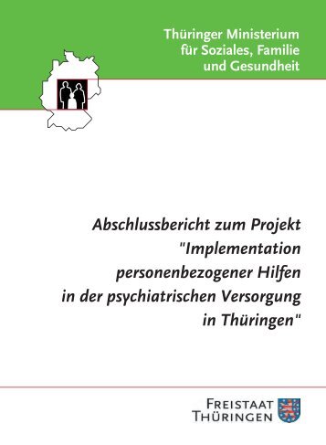 Abschlussbericht zum Projekt - Freistaat Thüringen