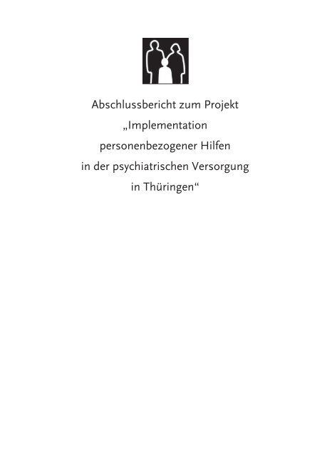 Abschlussbericht zum Projekt - Freistaat Thüringen