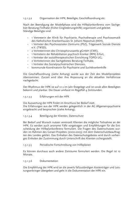 Abschlussbericht zum Projekt - Freistaat Thüringen