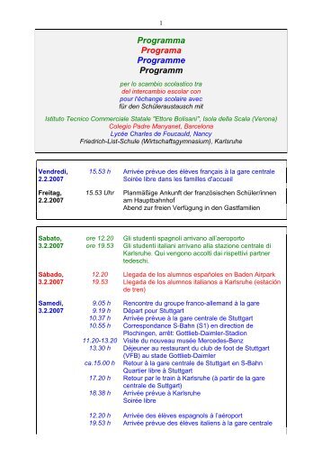 Programm 2007 Homepage - Friedrich-List-Schule Karlsruhe