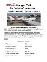 6.1 Newsletter - Lightning Light Sport Aircraft