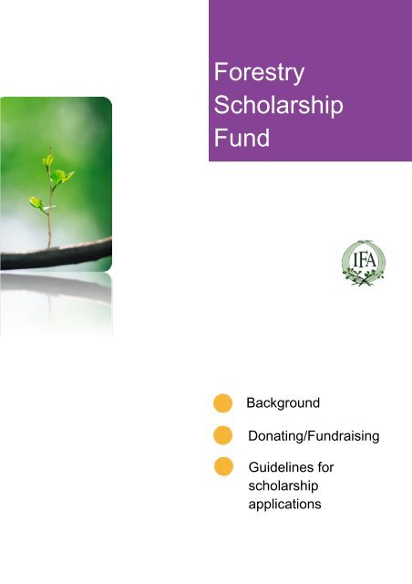 Forestry Scholarship Fund Institute Of Foresters Of Australia