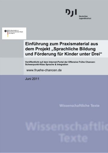 Einführung zum Praxismaterial aus dem Projekt ... - Frühe Chancen