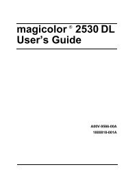 magicolor 2530 DL User's Guide