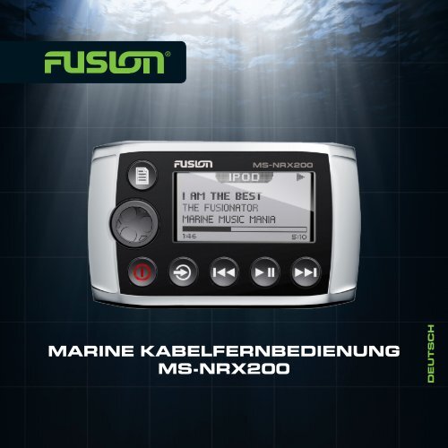 MARINE KABELFERNBEDIENUNG MS-NRX200 - Fusion