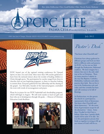PCPC Life July 12 Newsletter - Palma Ceia Presbyterian Church