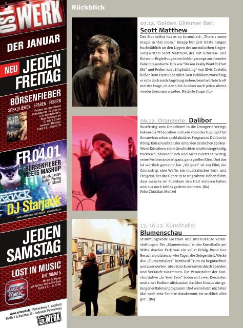 Stadtmagazin Neue Szene Augsburg 2013-01