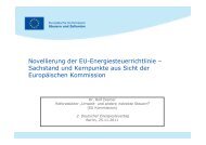 Novellierung der EU-Energiesteuerrichtlinie – Sachstand und ...