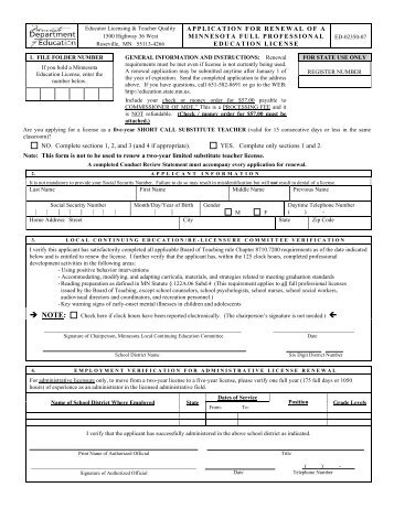 License Renewal Application - Frazee-Vergas Public Schools ...