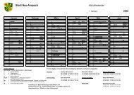 Abfallkalender 2008 - FWG - UBN