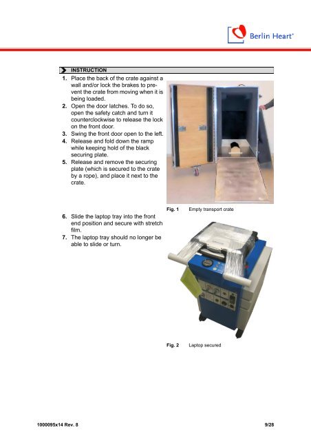 Instructions for use: Ikus - Berlin Heart