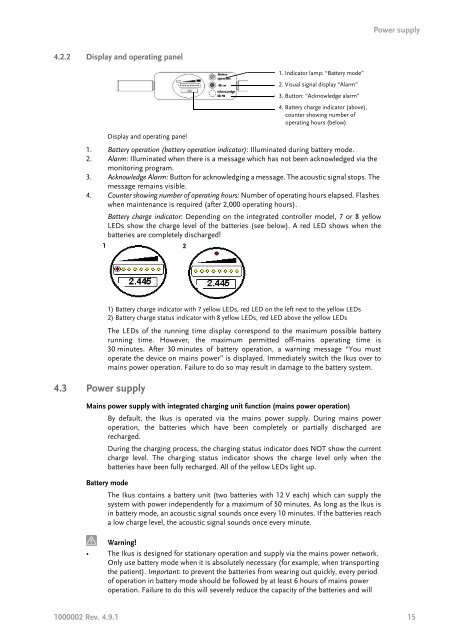 Instructions for use: Ikus - Berlin Heart