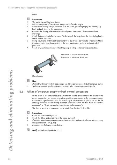 Instructions for use: Ikus - Berlin Heart