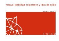 manual identidad corporativa y libro de estilo - Forem